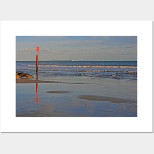 Red Post, Dorset Coast, February 2024 Posters and Art